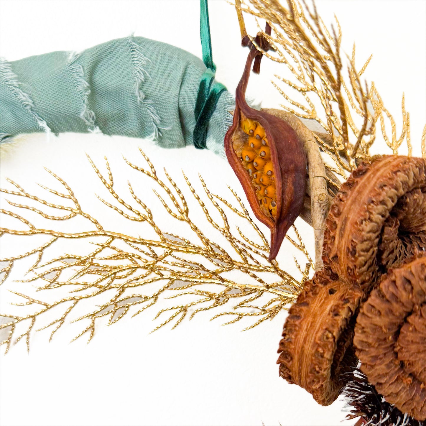 クリスマスリース【シェイプホーン・ミニリース】