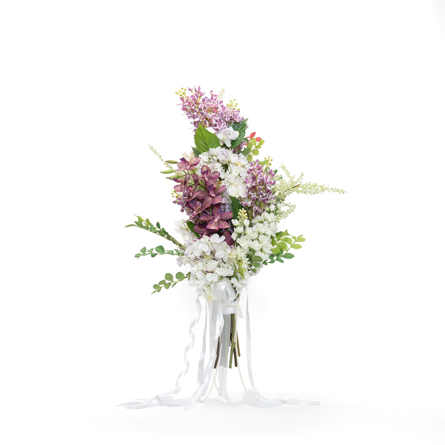 蘭と紫陽花のブーケ