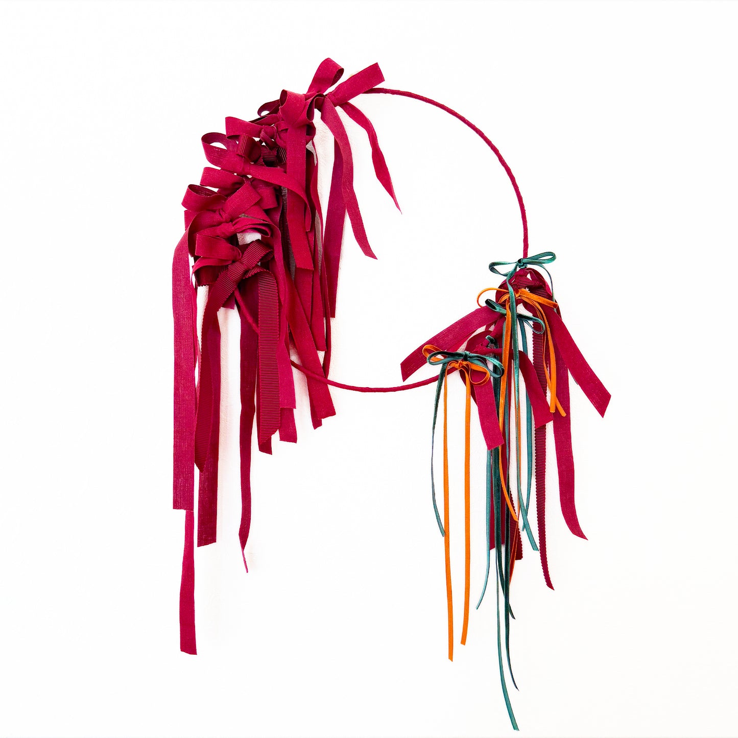 クリスマスリース【リボンデコレーションリース】