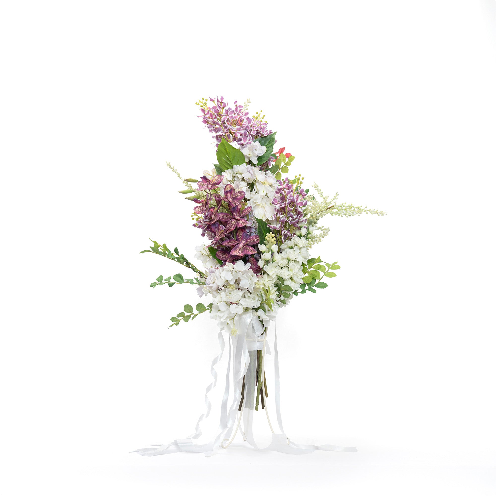 蘭と紫陽花のブーケ